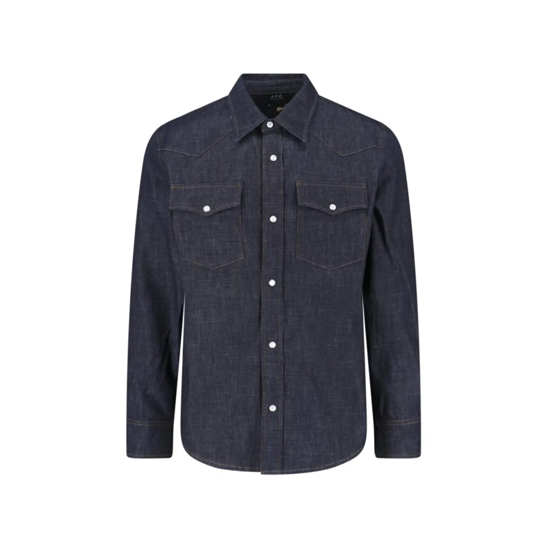 A.P.C. Overhemd Denim Shirt – Blue Blue