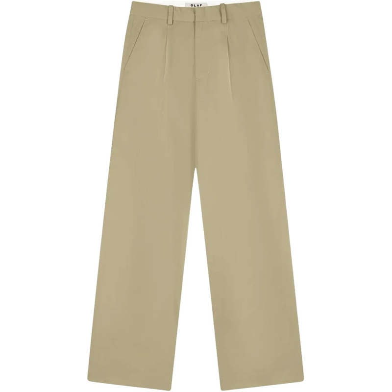ØLÅF Hose Olaf Tailored Trousers Pantalons Khaki W240402 grün