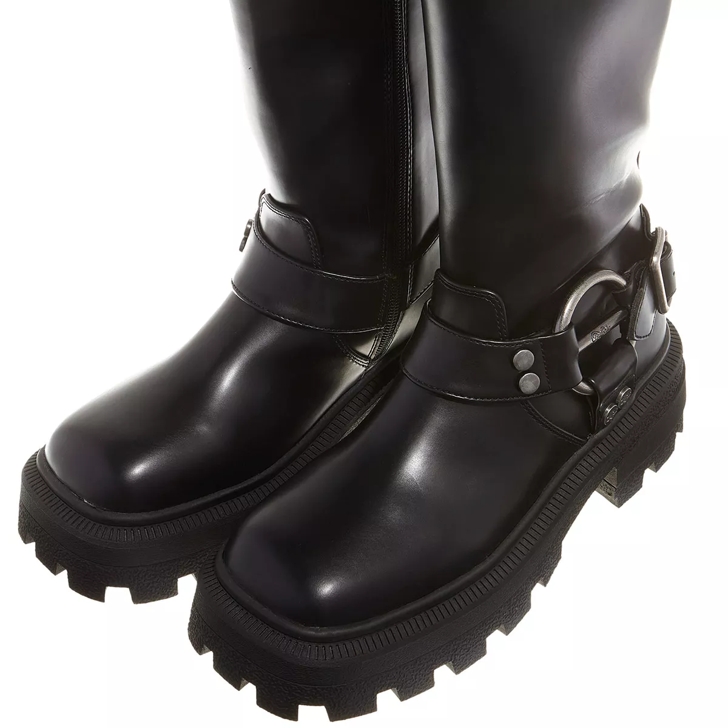 Buffalo Nabu Harness Boot Black Biker Boot