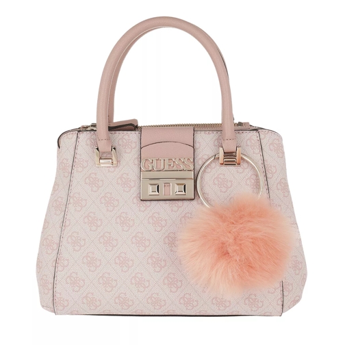 Guess Logo Luxe Sml Society Satchel Bag Blush Tote