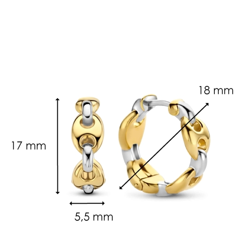 Ti Sento Creole TI SENTO Ohrring 7877SY Silver yellow gold plated