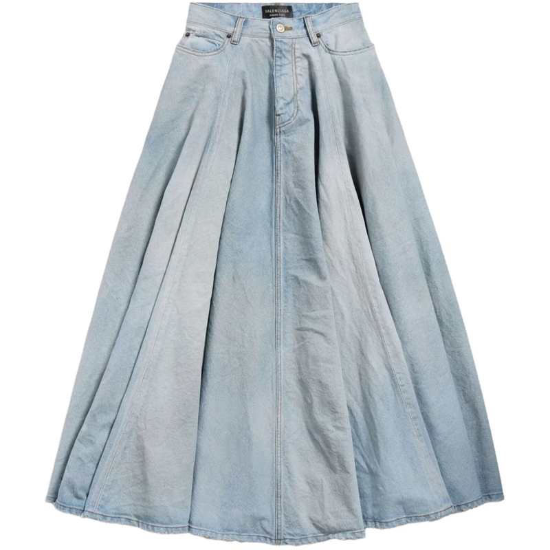 Balenciaga Midirock Skirts Clear Blue blau