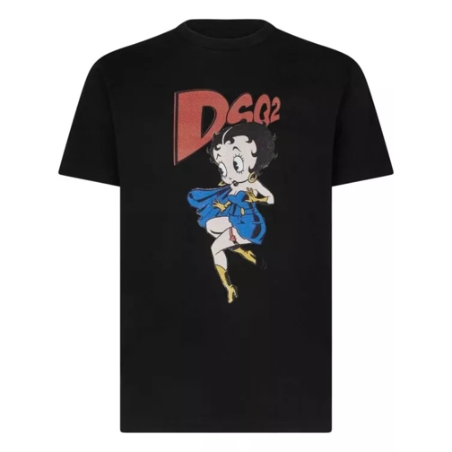 Dsquared2 Betty Boop Graphic-Print T-Shirt Black 