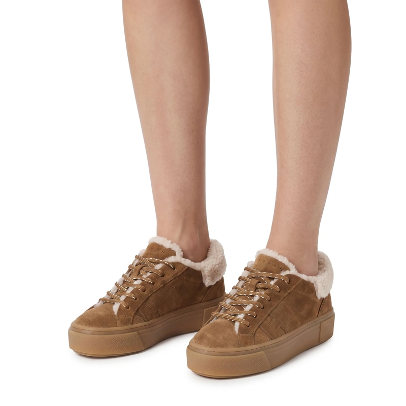 Hogan Schnürschuhe Sneaker aus Veloursleder braun(Image 2)
