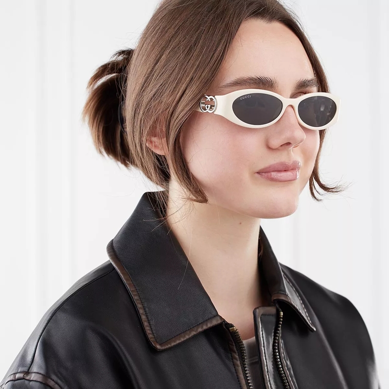 Gucci Sonnenbrille GG1660S-004 Ivory-Ivory-Grey(Image 2)