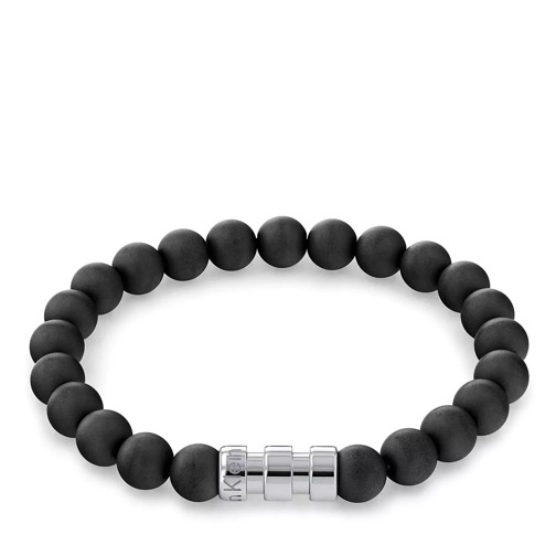 Calvin Klein Beaded Onyx Bracelet Black Armband
