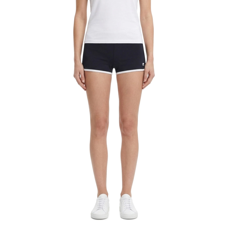 Courrèges Bermuda Shorts Shorts mit Logo schwarz(Image 2)