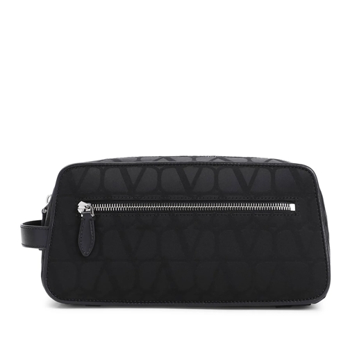 Valentino Crossbody Bag Black Polyester Washbag Black