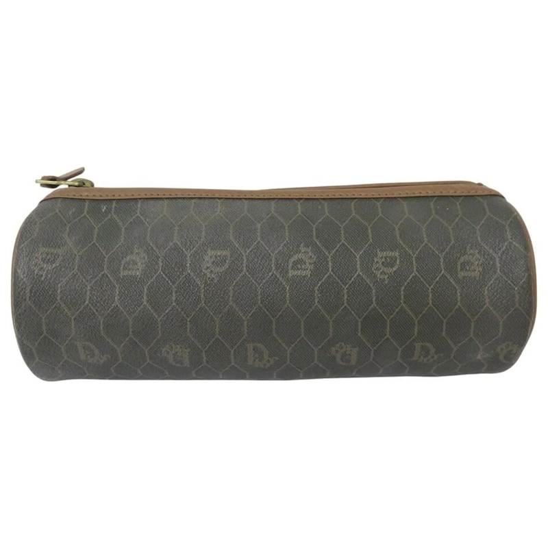 Christian Dior Clutch VINTAGE CHRISTIAN DIOR TASCHENCLUTCH AUS WABENSTOF braun