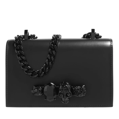 Alexander McQueen Mini Jewelled Satchel Black Crossbody Bag