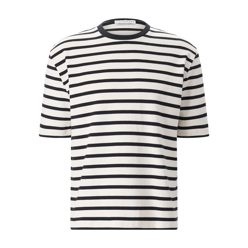 Kiefermann T-shirt Gestreiftes T-Shirt Bernodino schwarz