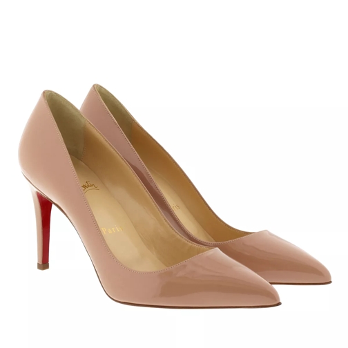 Christian Louboutin Pigalle 85 Patent Pump Nude High Heel