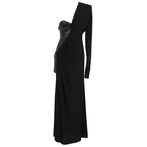 Pinko Abendkleider Black Long Dress Black