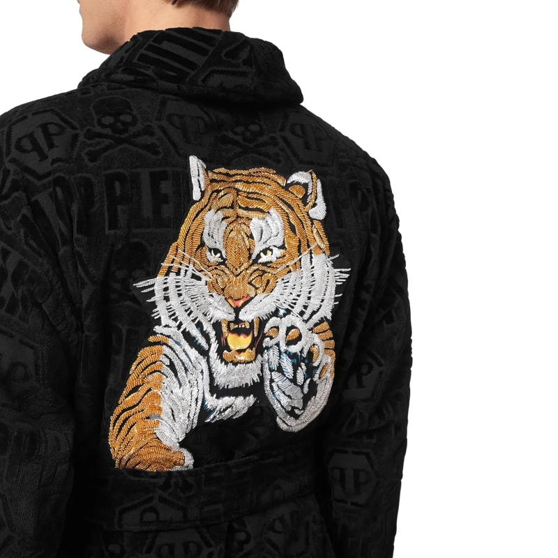 Philipp Plein  Bademantel Tiger schwarz(Image 4)