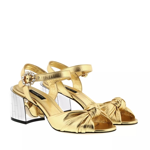 Dolce&Gabbana Sandals Leather Gold Sandaal