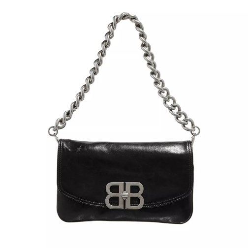Balenciaga BB Soft Flap Bag Black Axelremsväska
