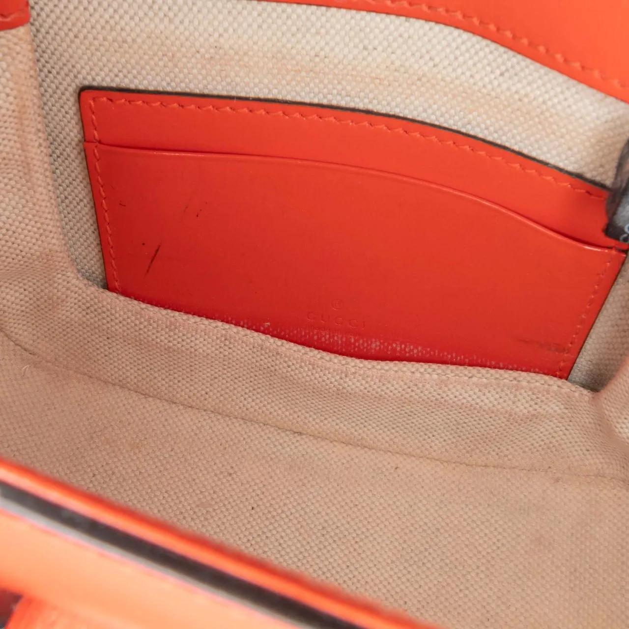 Thumbnail - Gucci Hobo Bags - Mini Calfskin 1947 Bamboo Top Handle Bag - Gr. unisize - in Orange - für Damen