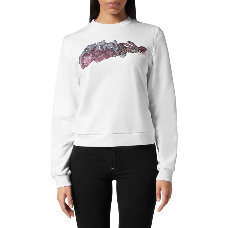 Philipp Plein Top Sweatshirt Bombing Graffiti weiss(Image 3)
