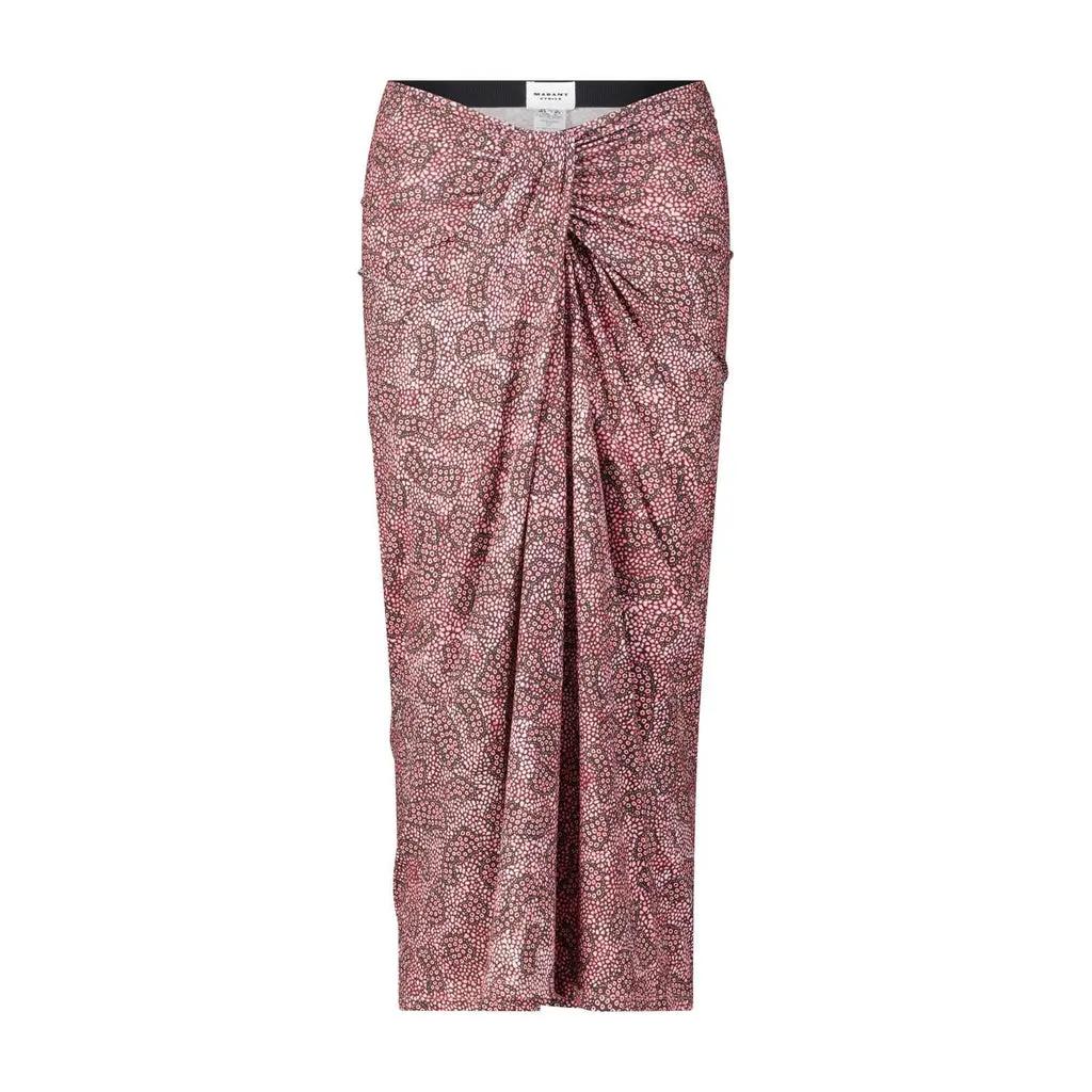 Thumbnail - Isabel Marant - Midi-Rock Jeldia mit Muster - Größe 34 - pink