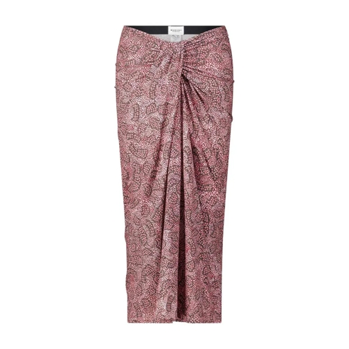 Isabel Marant Midi-Rock Jeldia mit Muster Pink Mini gonne