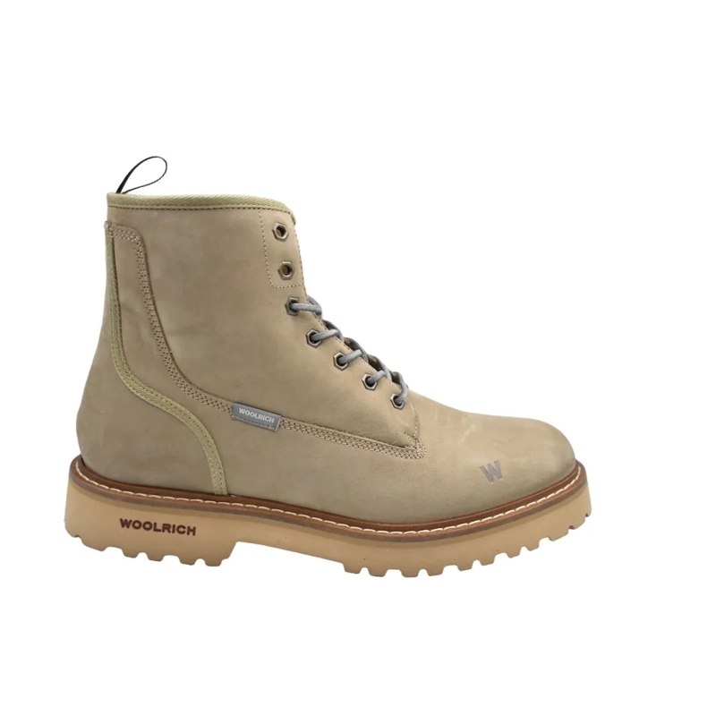 Woolrich Stiefel Beige Ankle Boots With Matte Finish Neutrals