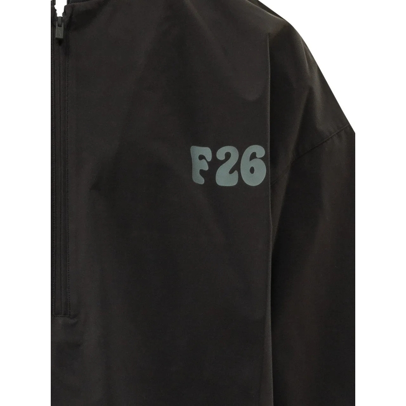 FEAR OF GOD Legeres Oberteil Camicia Half Zip con Maniche Corte dunkelgrau(Image 3)