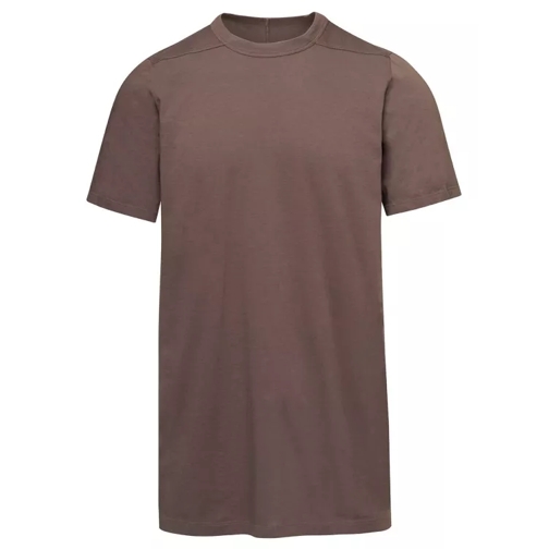 Rick Owens Beige Level T T-Shirt With Vertical Seams On The B Brown 