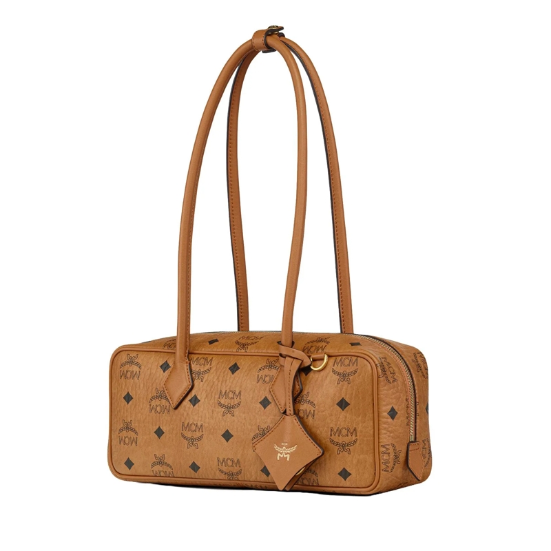 MCM Schultertasche Aren Vi Shouler Bag Sml Co Cognac(Image 4)