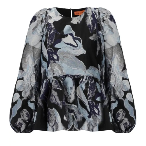 Stine Goya Jenny Black And Blue Blouse Black 