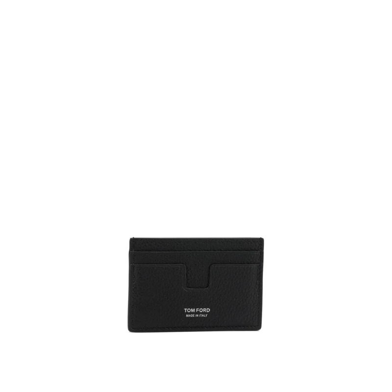 Tom Ford Geldbörse Grained Leather Card Case Black