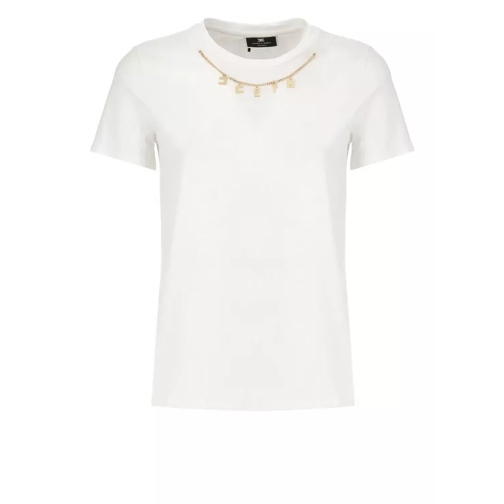 Elisabetta Franchi T-Shirt With Charms White 