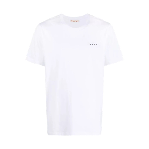 Marni T-Shirt mit Logo-Print 00W01 white 
