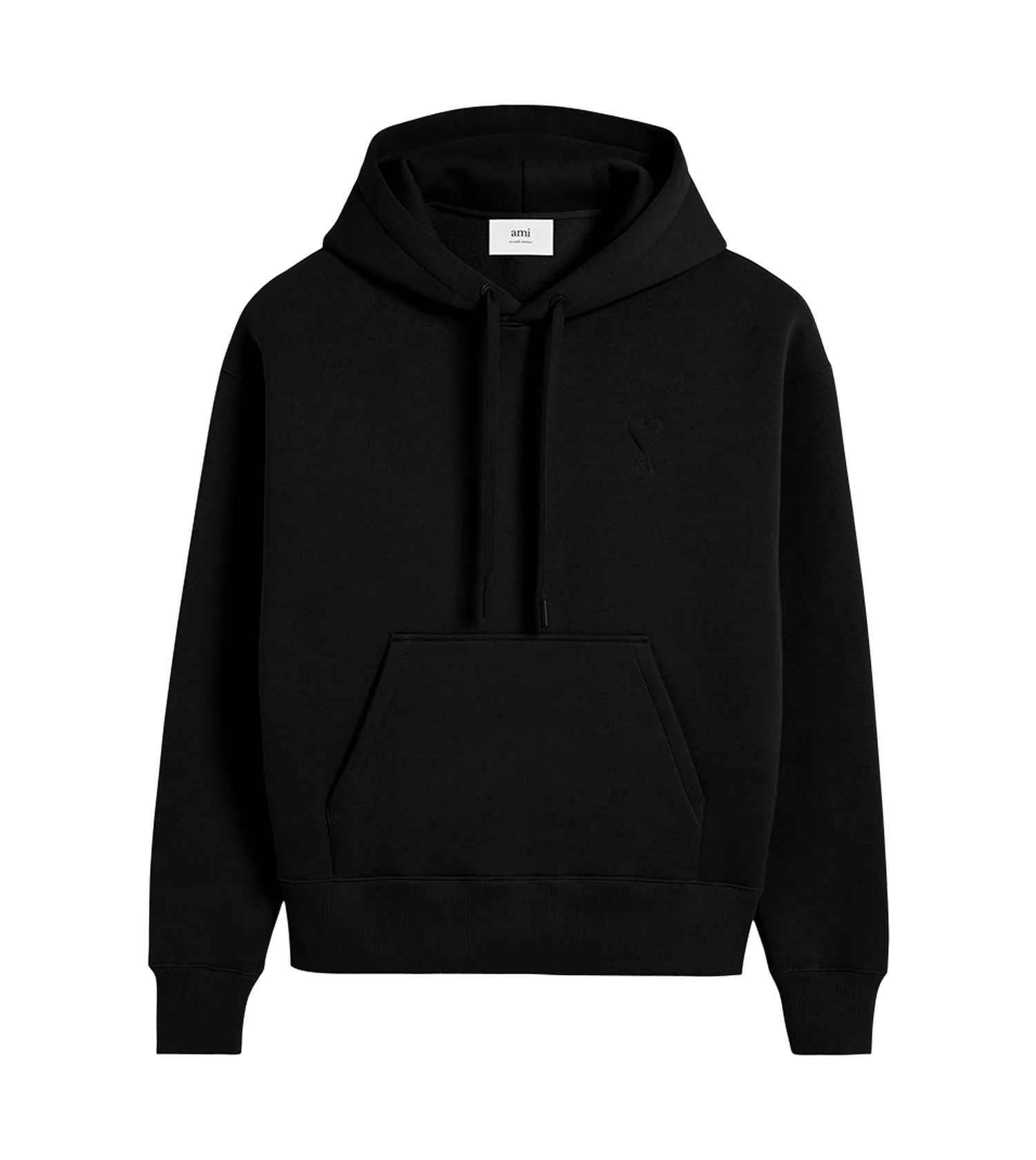 AMI Paris - Hoodie mit Logo - Größe XL - schwarz