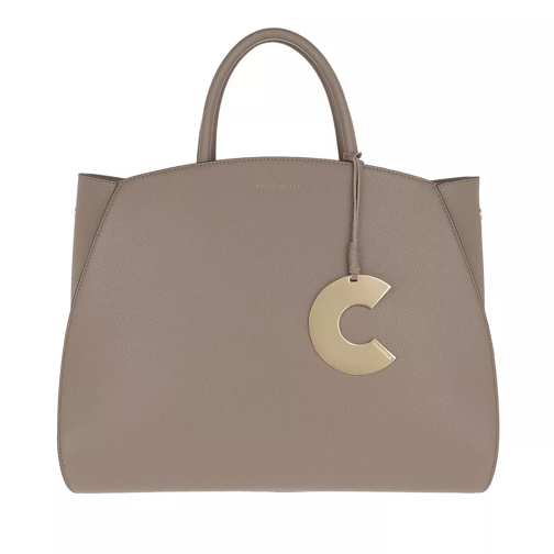 Coccinelle Concrete Handle Bag Taupe Rymlig shoppingväska