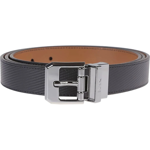 MICHAEL Michael Kors Ceinture en cuir Reversible Geo Dress Belt Black schwarz