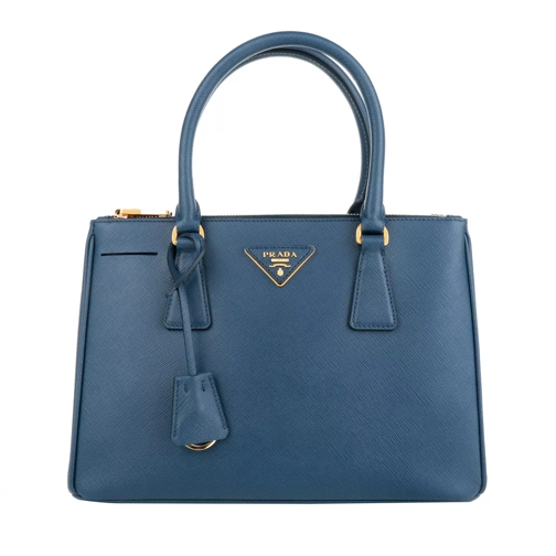 Prada Galleria Tote Bag Medium Bluette Rymlig shoppingväska