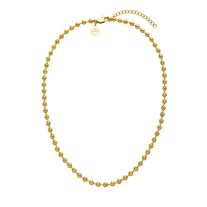 Purelei Mittellange Halskette Kette Bubble gold