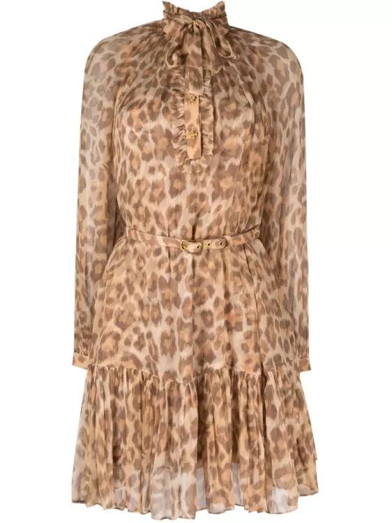 Zimmermann Brown Silk Dress Brown
