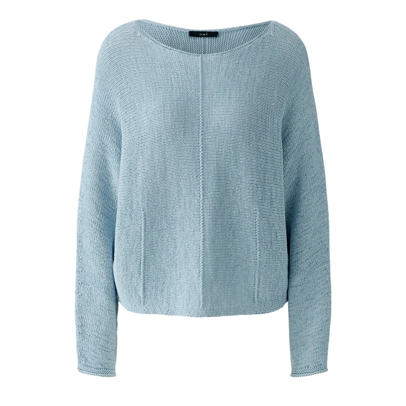 Oui Pullover Pullover hell-blau