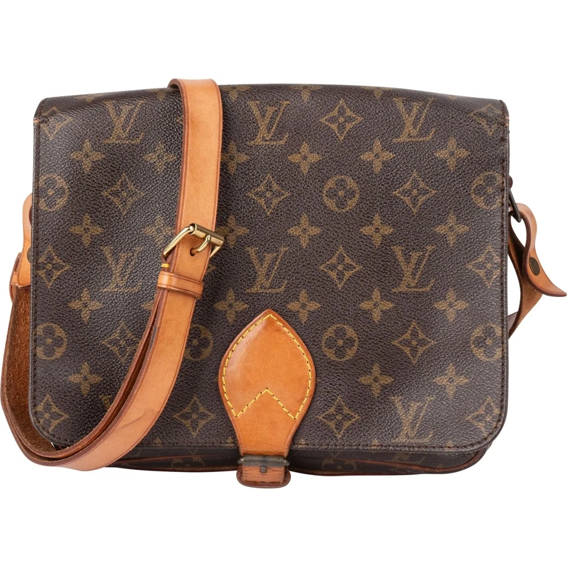 Louis Vuitton Tote Louis Vuitton Canvas Monogram Cartouchiere MM Cros braun