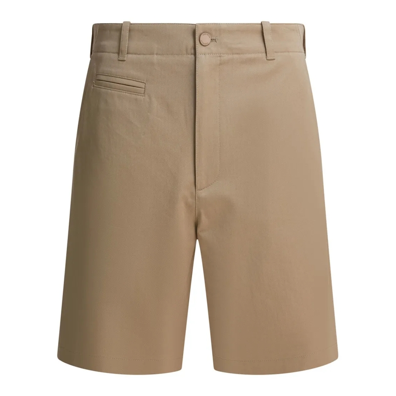 Givenchy Casual Shorts Mid-Rise Cotton Chino Shorts With Couture Stitchin Neutrals