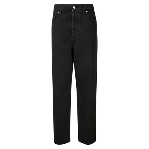 A.P.C. Jeans Medium Wash Wide Leg Jeans Black