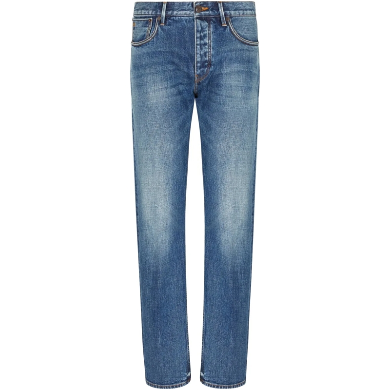 Emporio Armani Jeans à jambe droite Jeans Light Blue Denim blau