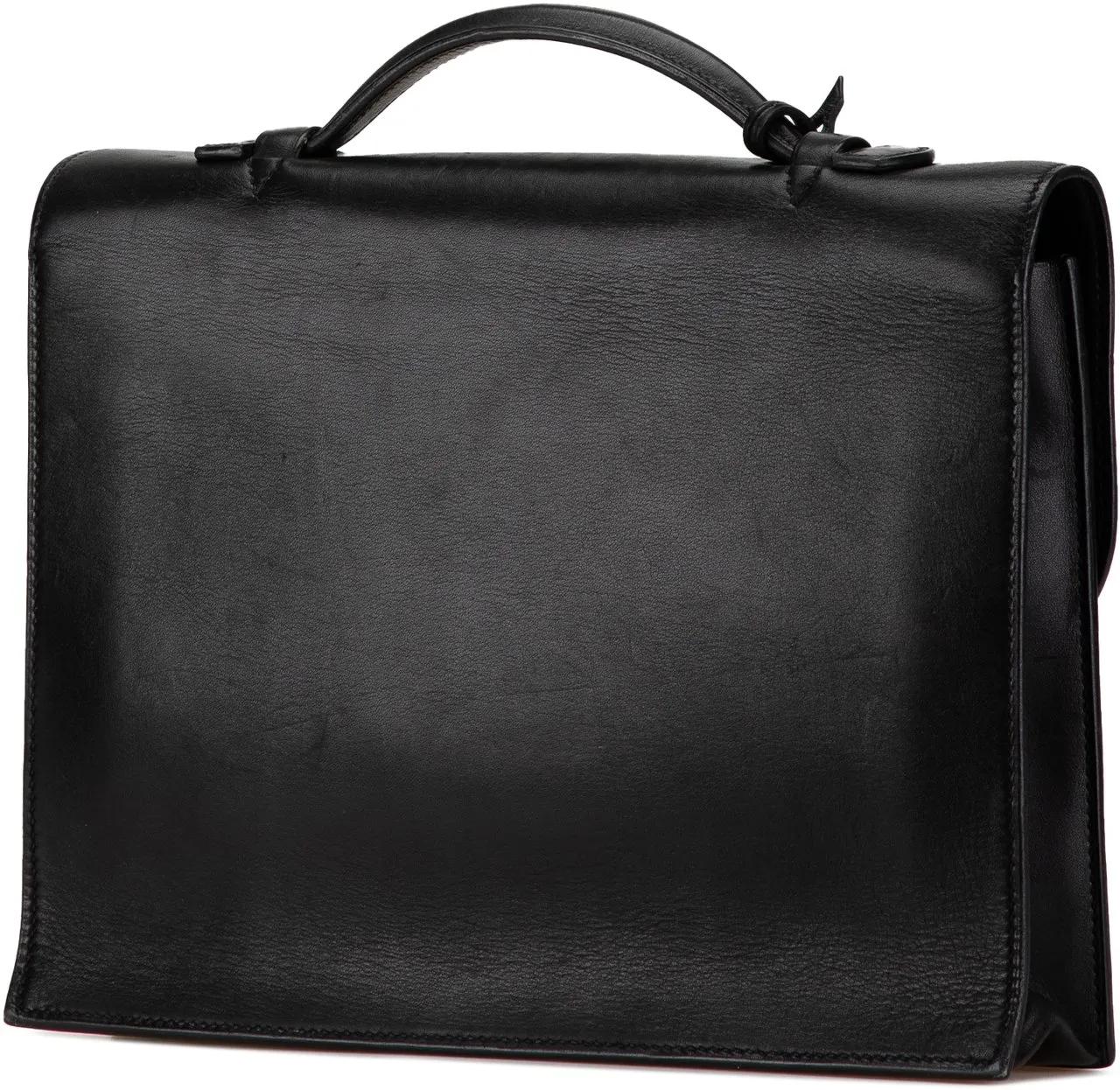 Hermès Crossbody bags 2006 Swift Sac A Depeches 27 in zwart