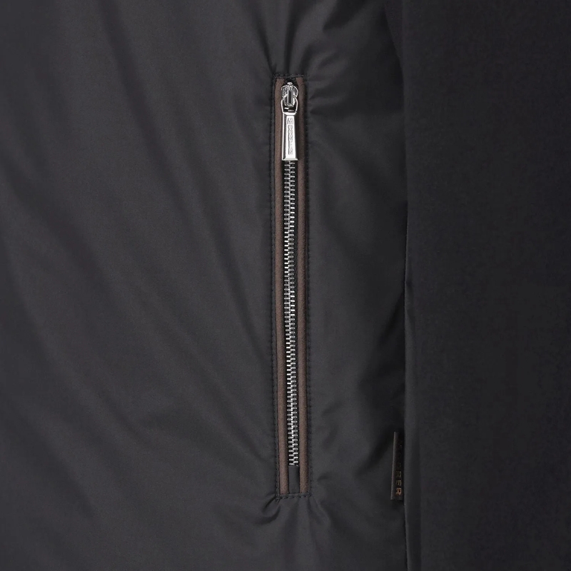 Moorer Veste de transition Structured Ivory Jacket With Classic Silhouette Neutrals(Image 7)