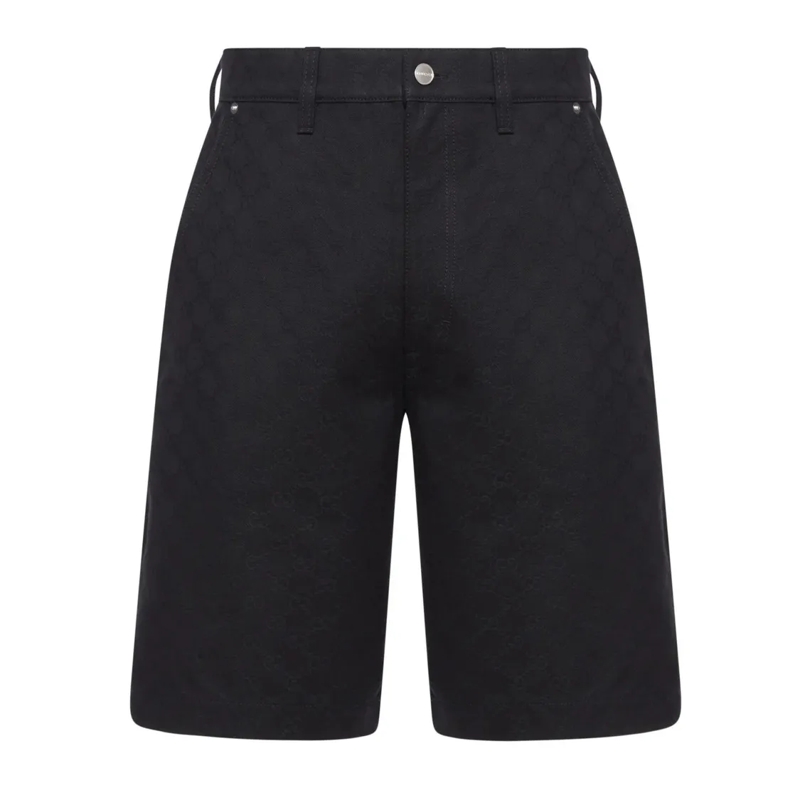 Gucci Casual Shorts Bermuda Shorts With Textured Fabric Black