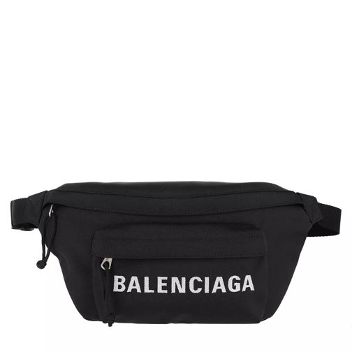 Balenciaga Funny Pack Belt Bag Canvas Black Crossbody Bag