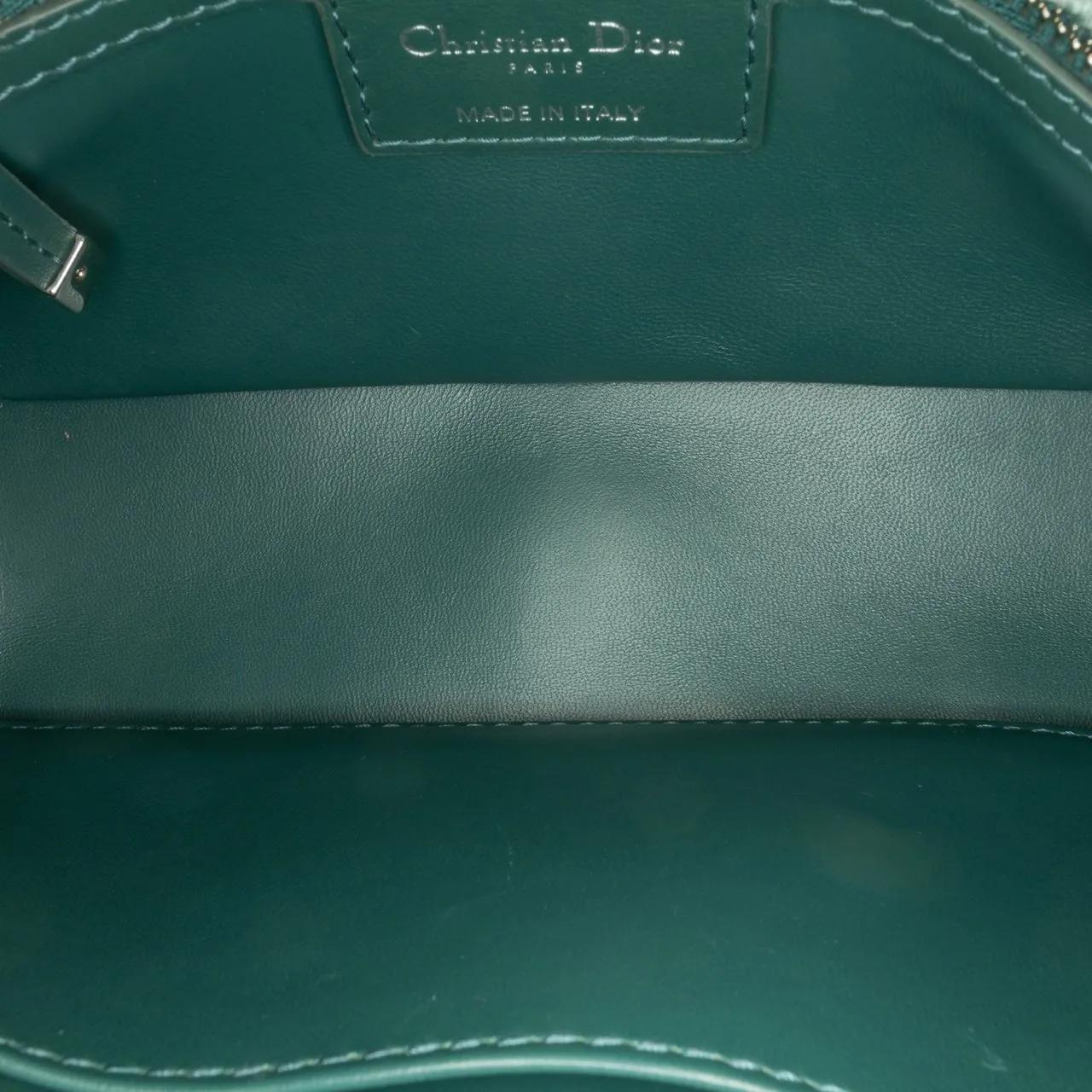 Thumbnail - Christian Dior Hobo Bags - 2022 Small Tweed Macrocannage Caro Bag - Gr. unisize - in Grün - für Damen