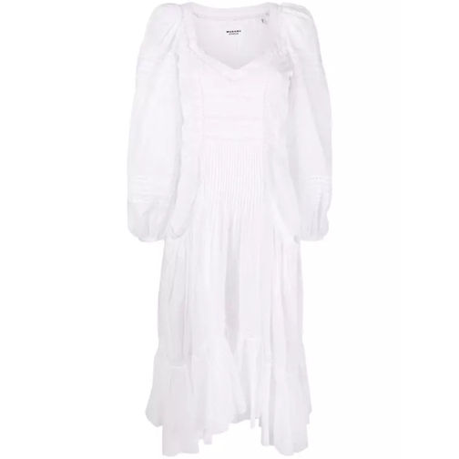Etoile Isabel Marant White Melia Midi Dress White 