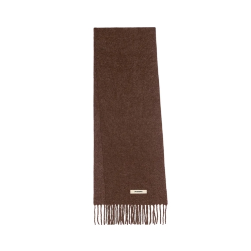 Jacquemus Carro Wool Scarf Brown Écharpe légère